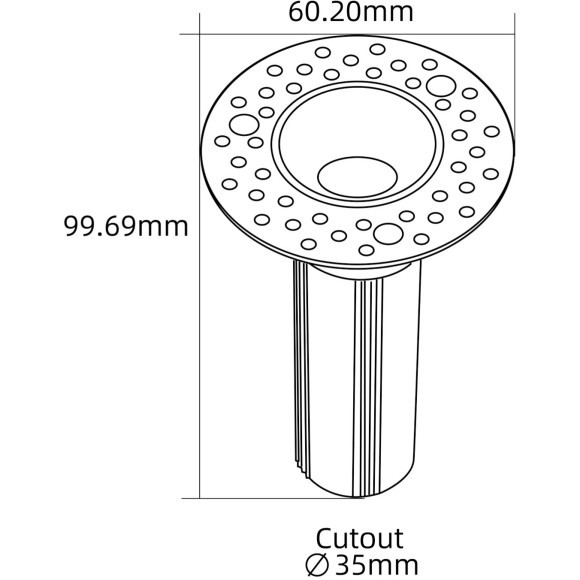4787-1C Встраиваемый светодиодный светильник с доп. рамкой под штукатурку, черный, 6Вт 240Лм 3000;4000;6000K CRI90+ 15° IP20