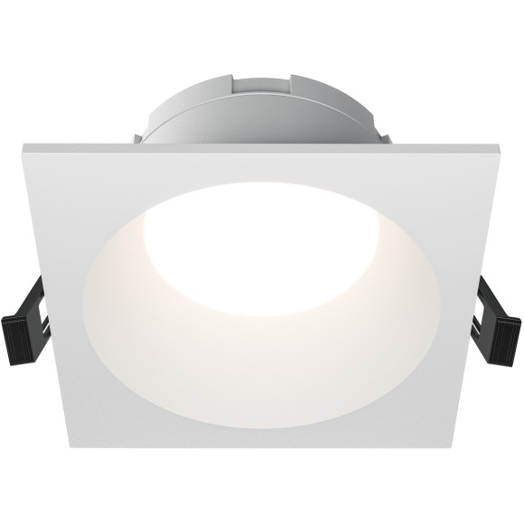 DL126-GX53-SQ-W Квадратный белый встраиваемый влагозащищенный светильник под сменную лампу GX53 IP44 Maytoni Share