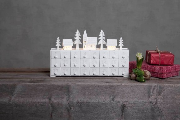 410389 EGLO YULETIDE Светодиодный настенный светильник с выключателем, белый, дерево