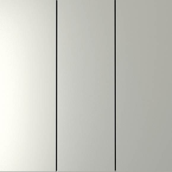 VLS030105 Выключатель встраиваемый трехклавишный стального цвета 10А (2200 Ватт) VOLTUM S70 (сталь)