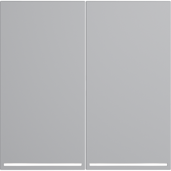 VLS000416 Клавиши серого цвета для выключателя и переключателя двухклавишного с подсветкой VOLTUM S70 (серый)