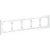 VLS110502 Рамка стеклянная для электрических изделий VOLTUM серии S70 на 5 постов белого матового цвета из стекла