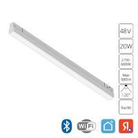 A4693PL-1WH Трековый магнитный SMART (TUYA, Алиса, Bluetooth, Wi-Fi) светодиодный светильник Arte Lamp Linea 2.0 CRI90+ 2700-6000К 980Лм 120° 20Вт