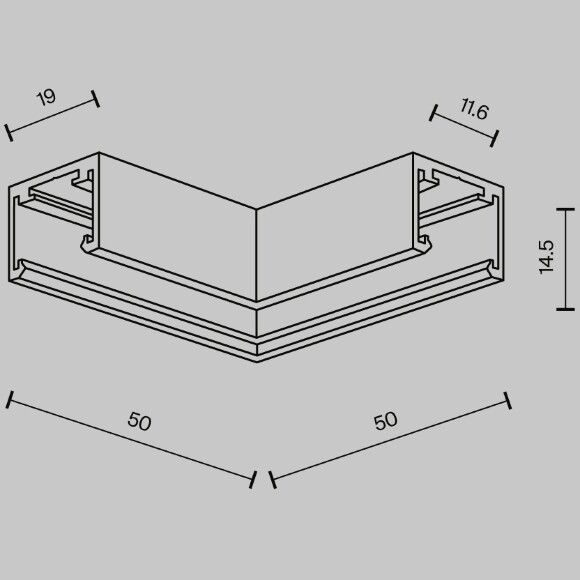 Комплектующие для трековой системы Technical TRA239CL-41B Комплектующие для трековой системы Technical TRA239CL-41B