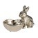 427296 Статуэтка Заяц с чашей AMBALAVA, L200, B120, H120, алюминий, цвет никель