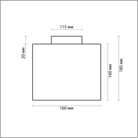 Потолочный светильник влагозащищенный Cross 2407/1C