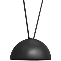 Arte Lamp Optima A8467PL-1BK Подвесной светильник полусфера диаметром 30см, для текстильной трековой системы, черный матовый металл, LED 12Вт 400лм 4000К 90+ 120° IP20 48В
