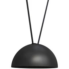 Arte Lamp Optima A8467PL-1BK Подвесной светильник полусфера диаметром 30см, для текстильной трековой системы, черный матовый металл, LED 12Вт 400лм 4000К 90+ 120° IP20 48В