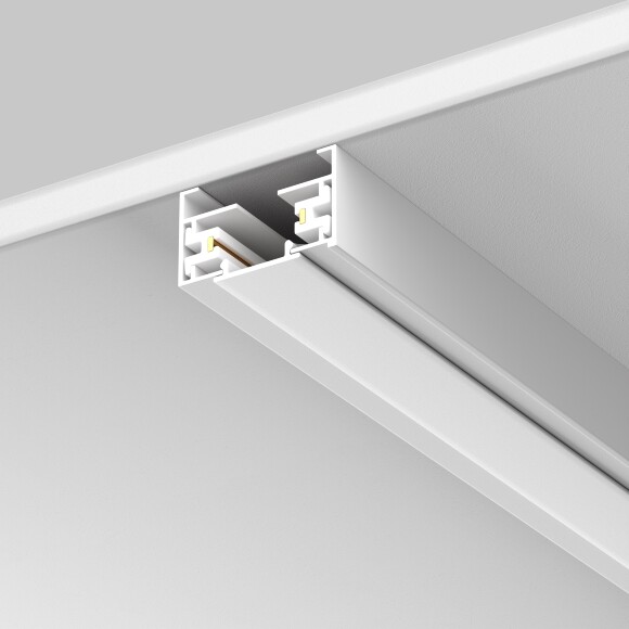 Maytoni Unity TRA001DO-1W Декоративная белая заглушки лицевой части для однофазного двужильного или трехфазного шинопровода, длина 1м, пластик