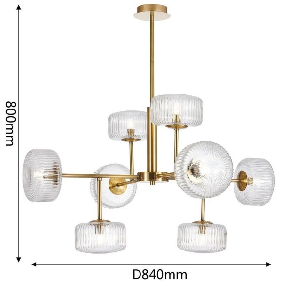 Потолочная люстра Malinconia 4051-8P