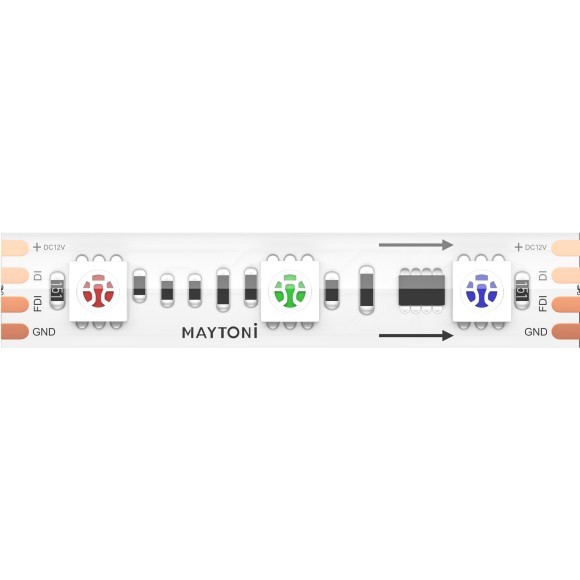 Светодиодная лента 12В 5050 14,4Вт/м RGB 5м IP 67 201244