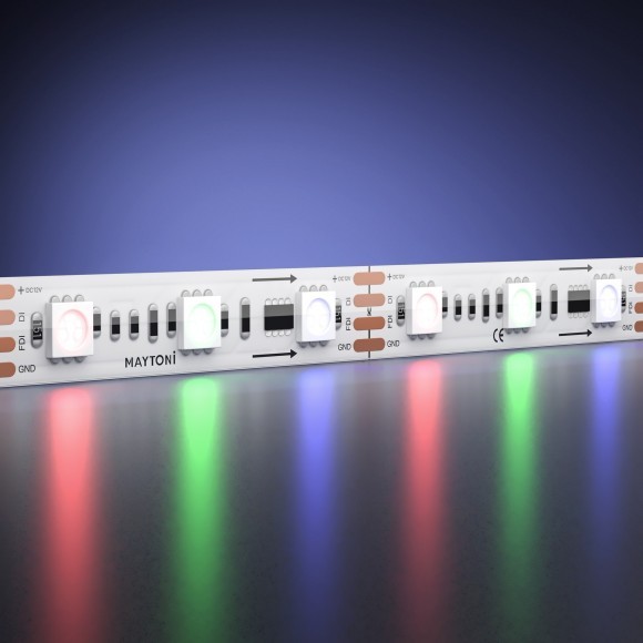 Светодиодная лента 12В 5050 14,4Вт/м RGB 5м IP 67 201244