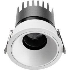 4788-1C Встраиваемый влагозащищенный светодиодный светильник с доп. рамкой под штукатурку, белый, 9Вт 450Лм 3000;4000;6000K CRI90+ 45° IP65