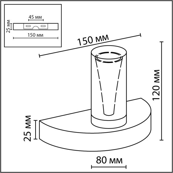 Настенный светильник IP20 LED 402Лм 3000K 180° 220V DEFANCE 7144/5WL