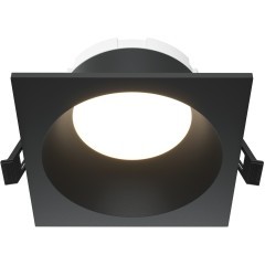 DL126-GX53-SQ-B Квадратный черный встраиваемый влагозащищенный светильник под сменную лампу GX53 IP44 Maytoni Share DL126-GX53-SQ-B Квадратный черный встраиваемый влагозащищенный светильник под сменную лампу GX53 IP44 Maytoni Share