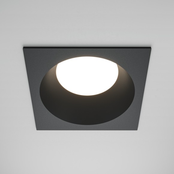 DL126-GX53-SQ-B Квадратный черный встраиваемый влагозащищенный светильник под сменную лампу GX53 IP44 Maytoni Share