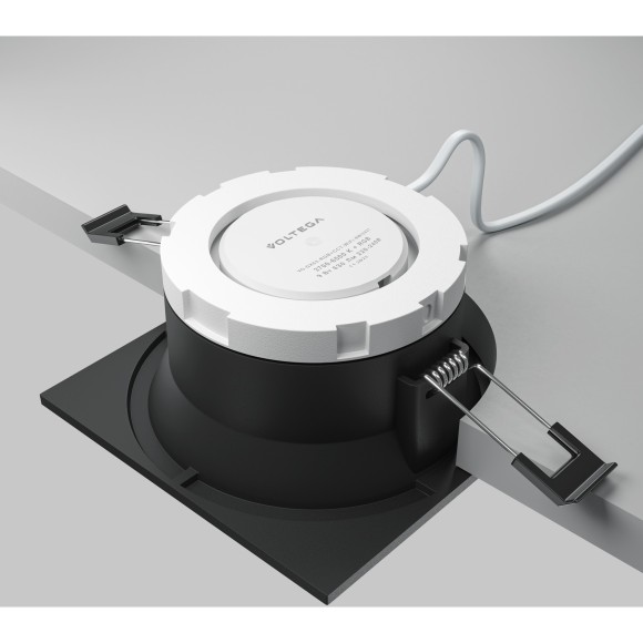 DL126-GX53-SQ-B Квадратный черный встраиваемый влагозащищенный светильник под сменную лампу GX53 IP44 Maytoni Share