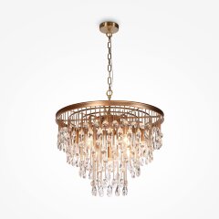 Подвесная люстра хрустальная Linn MOD091PL-07G