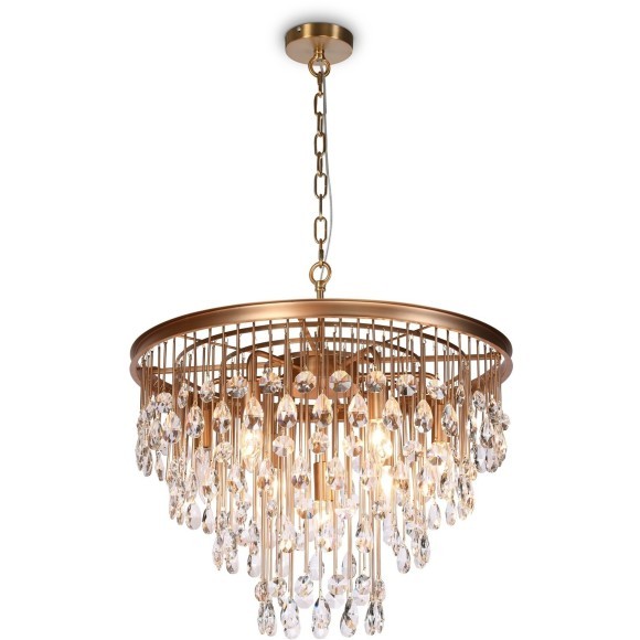 Подвесная люстра хрустальная Linn MOD091PL-07G