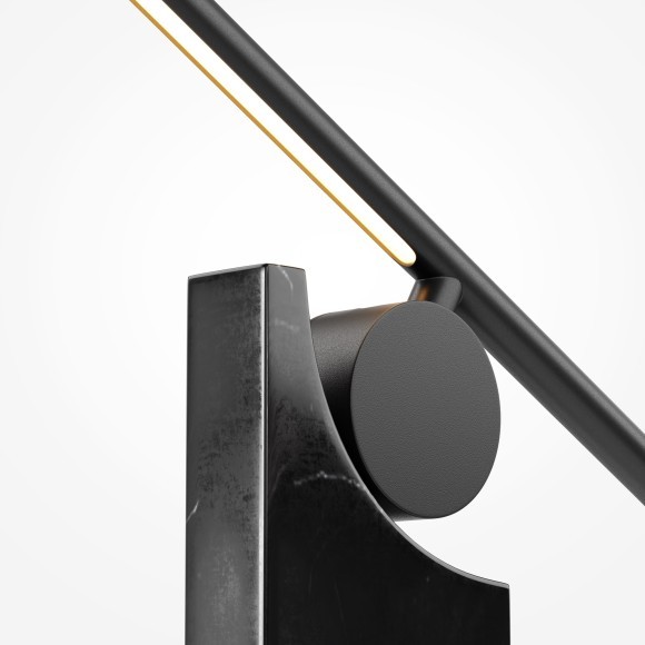 MOD467TL-L9B3K Настольный светодиодный светильник с основанием из натурального черного мрамора и выключателем на плафоне, 9Вт 200Лм 3000К CRI80 120° 220V IP20 Maytoni Monumento MOD467TL-L9B3K Настольный светодиодный светильник с основанием из натурального черного мрамора и выключателем на плафоне, 9Вт 200Лм 3000К CRI80 120° 220V IP20 Maytoni Monumento