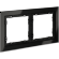 VLS110208 Рамка стеклянная для электрических изделий VOLTUM серии S70 на 2 поста черного цвета из стекла VLS110208 Рамка стеклянная для электрических изделий VOLTUM серии S70 на 2 поста черного цвета из стекла