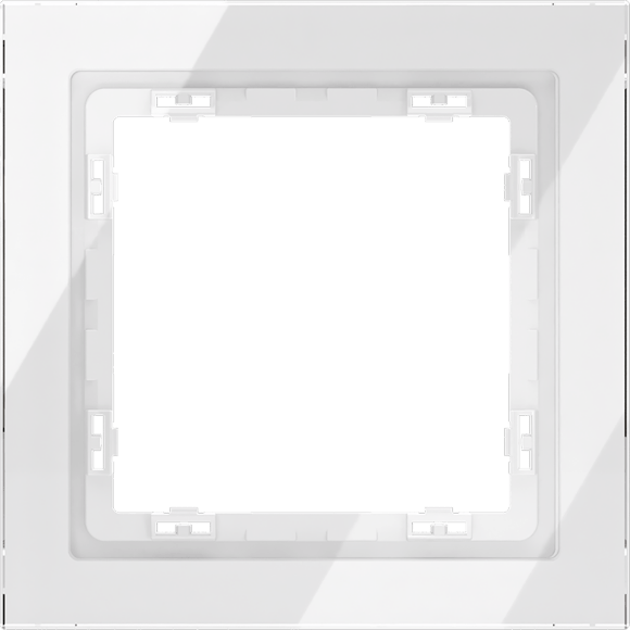 VLS110101 Рамка стеклянная для электрических изделий VOLTUM серии S70 на 1 пост белого цвета из стекла VLS110101 Рамка стеклянная для электрических изделий VOLTUM серии S70 на 1 пост белого цвета из стекла