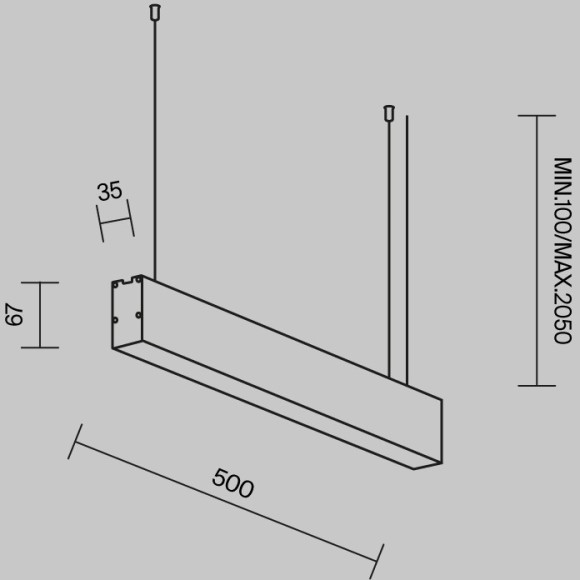 Линейный светильник Technical LL312034