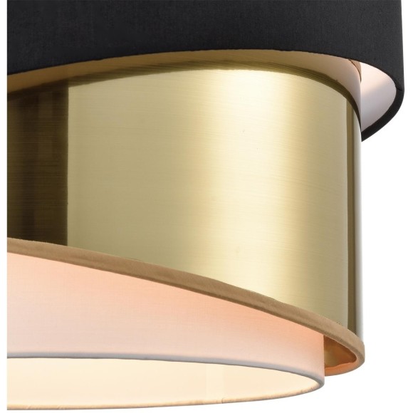 8041/3 MODERNI LN24 никель/черный/золото/белый, металл/текстиль Подвесной светильник Е27 3*60W 220V INDIRA