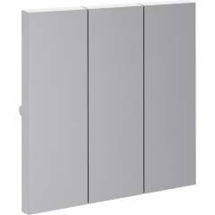 VLS000516 Клавиши для выключателя и переключателя трехклавишного серого цвета VOLTUM S70 (серый)