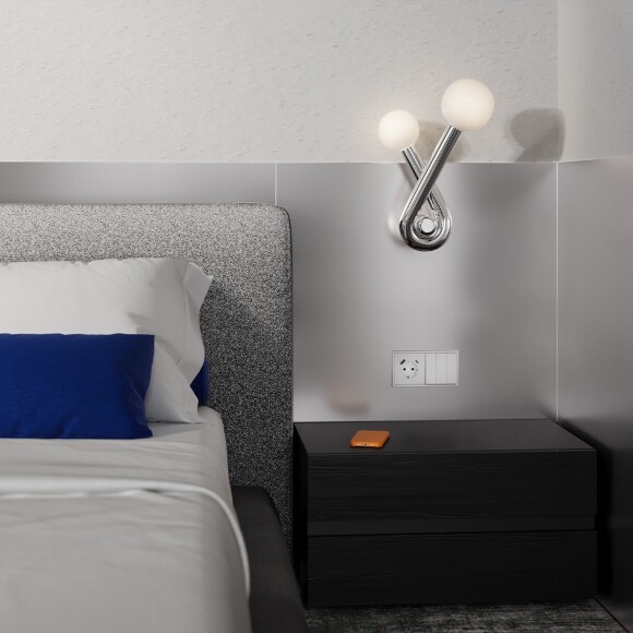 VLS000516 Клавиши для выключателя и переключателя трехклавишного серого цвета VOLTUM S70 (серый)