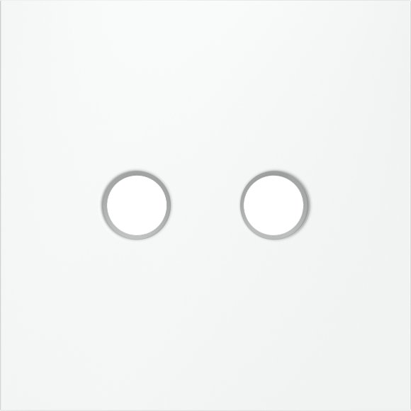 VLS001602 Накладка для розетки телевизионной оконечной TV+SAT (Телевизионный + Спутниковый) белого матового цвета VOLTUM S70 (белый матовый)