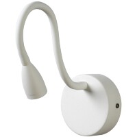 Crystal Lux MOVI A AP3W LED WH 4162/403 Бра настенное светодиодное белое с гибкой ножкой, сенсорное включение прикосновением к любой металлической части светильника, трехступенчатый диммер, LED 3Вт 4000K 270Лм 30° CRI90 IP20 220V