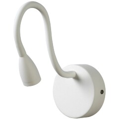 Crystal Lux MOVI A AP3W LED WH 4162/403 Бра настенное светодиодное белое с гибкой ножкой, сенсорное включение прикосновением к любой металлической части светильника, трехступенчатый диммер, LED 3Вт 4000K 270Лм 30° CRI90 IP20 220V