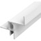 ST Luce ST037.529.01 Парящий профиль для ГКЛ потолка, белый алюминиевый, 2000x43x46мм под светодиодную ленту, скрытый монтаж световой линии