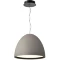 Favourite Halva 4813-4P Современный подвесной светодиодный светильник в стиле минимализм, серый матовый плафон полусфера диаметром 45 см, матовый акриловый рассеиватель, LED 38Вт 3000K 2847Лм CRI90 120° IP20 220В