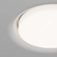 Maytoni DL019-GX53-W Встраиваемый безрамочный светильник в натяжной потолок с белым кольцом, под лампу GX53 