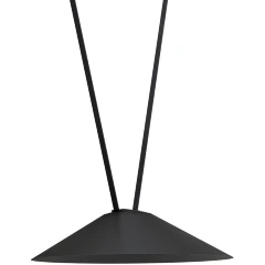 Arte Lamp Optima A8468PL-1BK Подвесной светильник широкий конус диаметром 35см, для текстильной трековой системы, черный матовый металл, LED 12Вт 650лм 4000К 90+ 120° IP20 48В