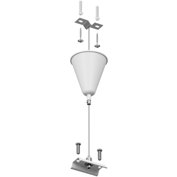 Подвес 1шт, 1.5м, для накладных однофазных шинопроводов Denkirs TR1105-WH Подвес 1шт, 1.5м, для накладных однофазных шинопроводов Denkirs TR1105-WH