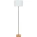 Arte Lamp CHARLIE A5071PN-1SS Напольный светильник, торшер с плафоном из искусственной шерсти и основанием из натурального дерева, диаметр плафона 35см, общая высота 150см, лампа Е27 1шт макс 40Вт 220В, выкл. на проводе в розетку