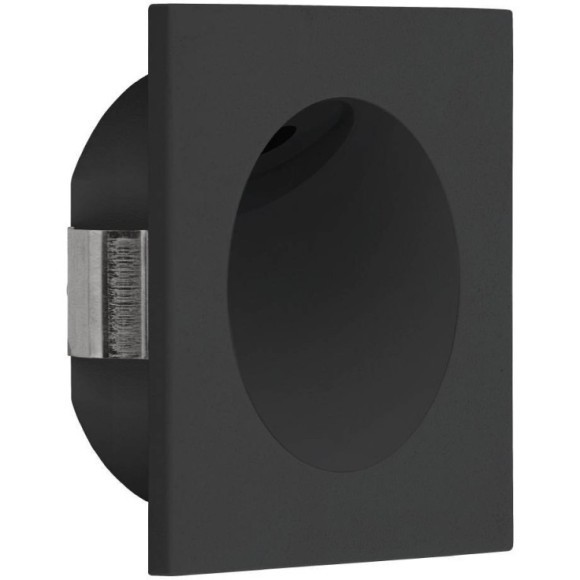 900251 Cветодиодный встраиваемый спот ZARATE, 2W(LED), 3000K, 90lm, алюминий, черный/пластик, белый