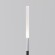 Maytoni Flare S O524FL-L2PT3K Ландшафтный светодиодный светильник столбик 80 см, диаметр 1 см, окантовка платина, основание металл алюминий черный, плафон акрил, монтаж в грунт LED 2.4Вт 3000K 115Лм IP65 360° 24V