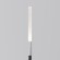 Maytoni Flare S O524FL-L2PT3K Ландшафтный светодиодный светильник столбик 80 см, диаметр 1 см, окантовка платина, основание металл алюминий черный, плафон акрил, монтаж в грунт LED 2.4Вт 3000K 115Лм IP65 360° 24V