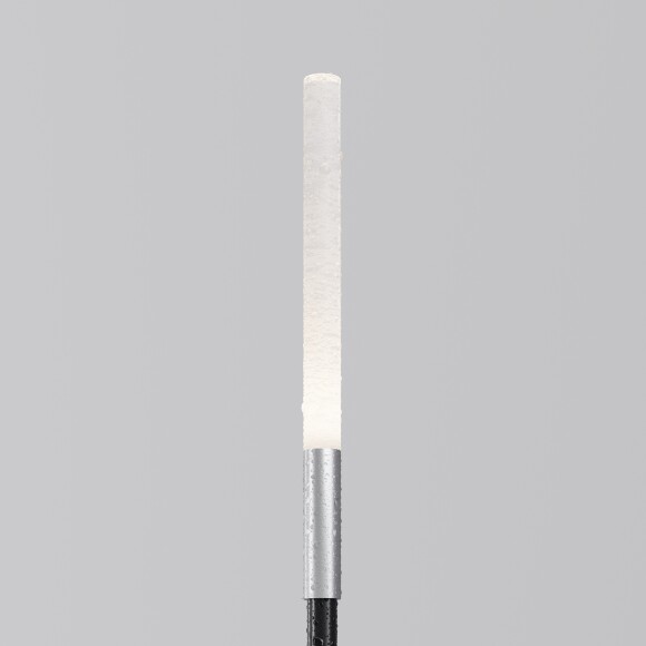 Maytoni Flare S O524FL-L2PT3K Ландшафтный светодиодный светильник столбик 80 см, диаметр 1 см, окантовка платина, основание металл алюминий черный, плафон акрил, монтаж в грунт LED 2.4Вт 3000K 115Лм IP65 360° 24V