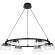Люстра подвесная с черным основанием и прозрачными плафонами, 6 ламп GX53 (нет в комплекте) Lightstar Fico II 740167