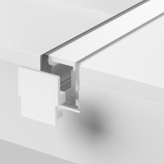 ALM-2626-S-2M 636016 Усиленный алюминиевый профиль встраиваемый в пол, 2м, 26x26мм, защита IK10, макс 500кг нагрузки