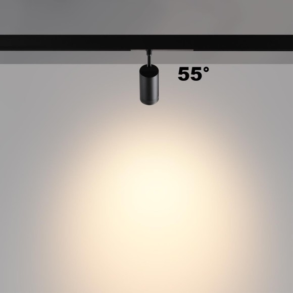 359961 Черный трековый спот с изм. углом рассеивания света 15-55° и перекл. цв. температуры 3000;4000;6000К 220В 15Вт 830Лм CRI90 Novotech VECTOR 359961 Черный трековый спот с изм. углом рассеивания света 15-55° и перекл. цв. температуры 3000;4000;6000К 220В 15Вт 830Лм CRI90 Novotech VECTOR
