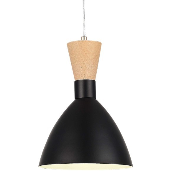 SLE1256-403-01 Светильник подвесной Черный/Черный, Светлое дерево, Золотистый E14 1*40W VISTA