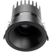 4789-1C Встраиваемый влагозащищенный светодиодный светильник с доп. рамкой под штукатурку, черный, 9Вт 450Лм 3000;4000;6000K CRI90+ 45° IP65