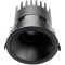 4789-1C Встраиваемый влагозащищенный светодиодный светильник с доп. рамкой под штукатурку, черный, 9Вт 450Лм 3000;4000;6000K CRI90+ 45° IP65