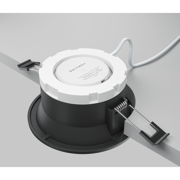 DL126-GX53-B Круглый черный встраиваемый влагозащищенный светильник под сменную лампу GX53 IP44 Maytoni Share